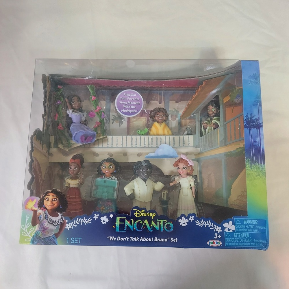 Disney Encanto We Dont Talk About Bruno Set Jakks Pacific‎ 7 Doll Playset nwot